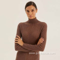 Ladies Fashion Custom Knitted Turtleneck Sweater